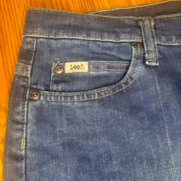 Lee Bootcut Relaxed Fit Jeans Women’s 14 Long At the Waist Stretch YKK Zip A86 - Picture 5 of 12